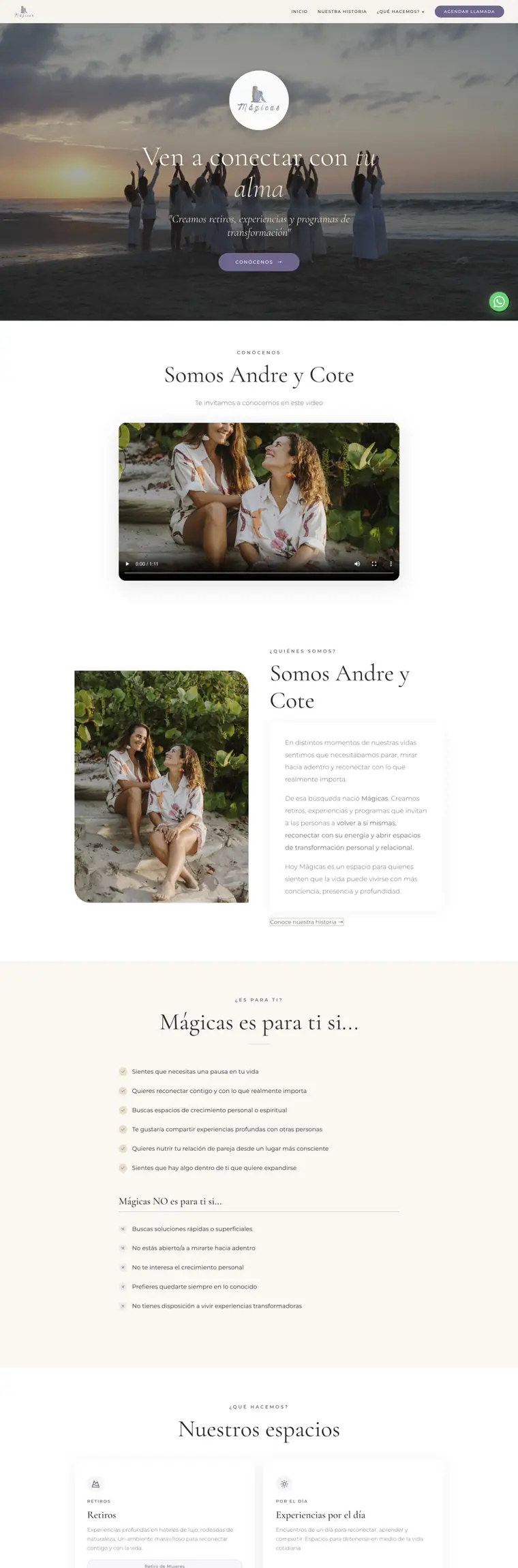 Sitio web de Mágicas desarrollado por Agencia Chicle